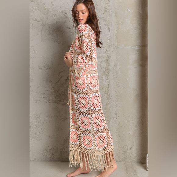 Pol Stunning Crochet Long Duster - Picture 4 of 5